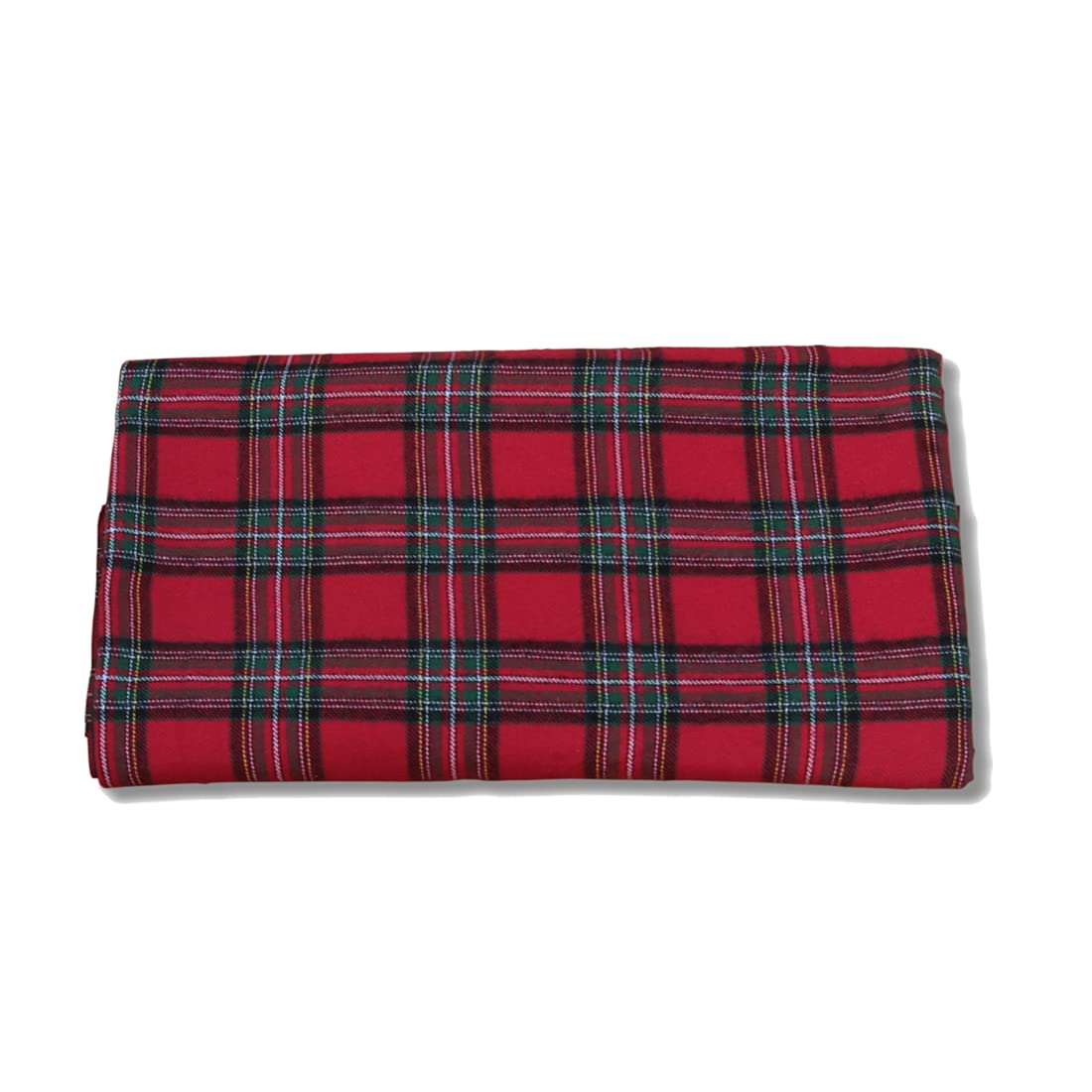 Ruby Fabrics Linings Unstitched Tartan Flannel Red Check Fabric For Men's/Women's