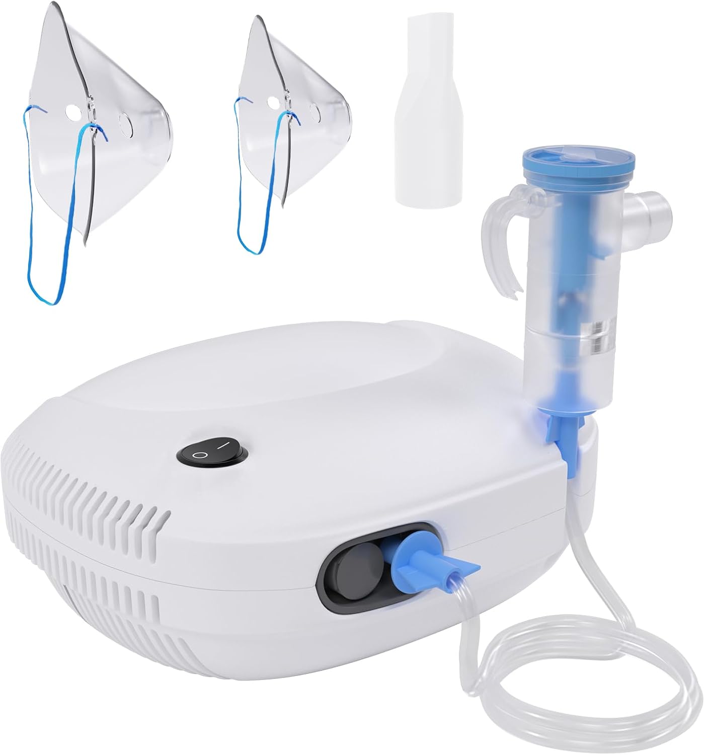 Product image of Nebulizer Machine for Adults and Kids Breathing Compressor Nebulizer with 2 Masks & Mouthpiece, Adjustable Nebulization Rate for Home Use