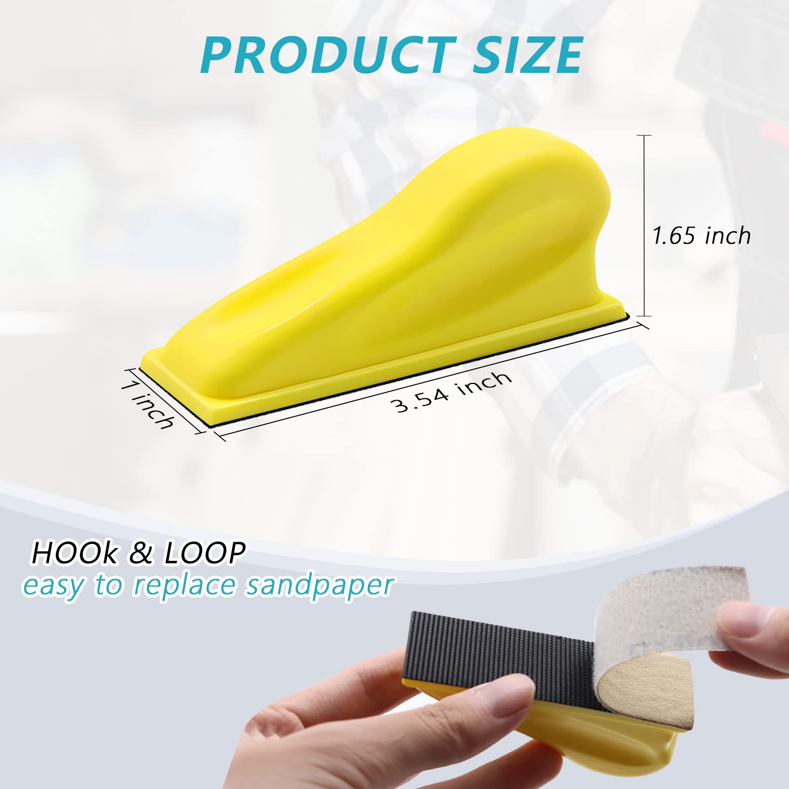 Micro Outils De Ponçage 2 Pièces/ensemble, 1 Kit De Ponceuse à Poignée 1 Rouleau De Papier De Verre Grain 40 à 600 Pour L'artisanat, Finition Du Bois