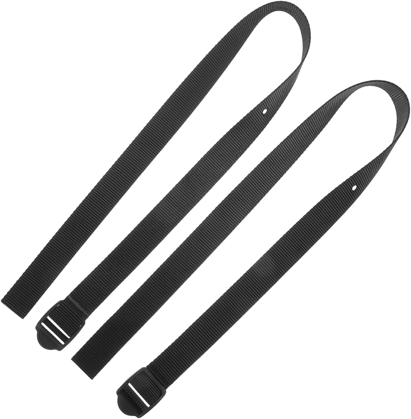 2pcs Adjustable Nylon Machine Foot Straps with Plastic Buckle for Fitness Equipment Durable Replacement Pedal Belts Wide Compatibility for Home Gym Use