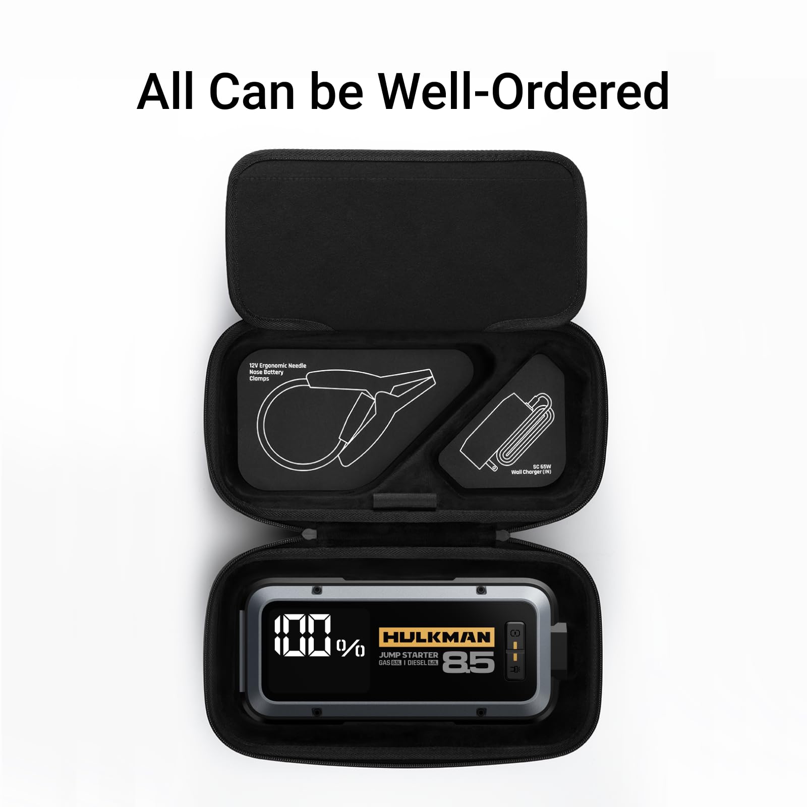 Hulkman Alpha 85 Smart Portable Jump Starter with Alpha Bag EVA Protection Case product thumbnail 7