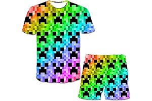 FGTEEV Youth T-Shirt, Cartoon Boys 2-Piece Suit