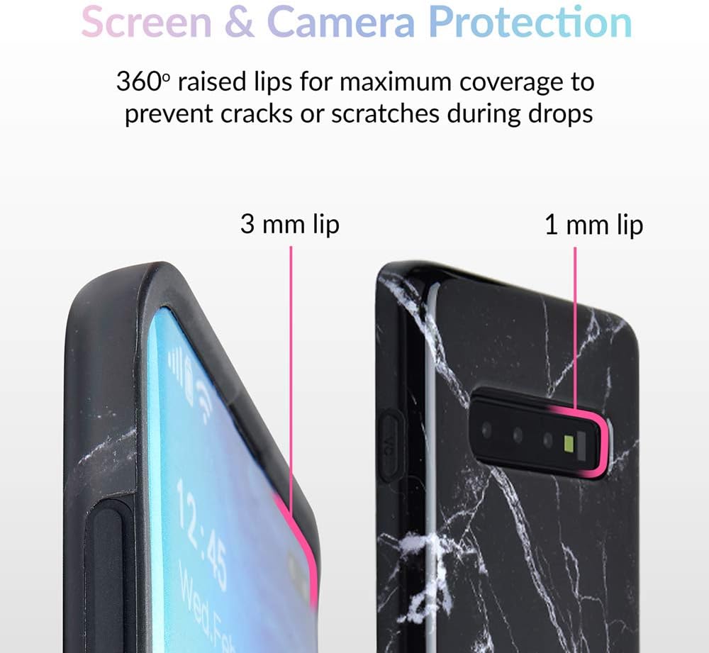Onе-Dау Sаlе: Uр tо 50% оƒƒ Velvet Caviar Case Compatible with Samsung Galaxy S10 - Cute Protective Phone Cases for Girls Women (Black Marble)