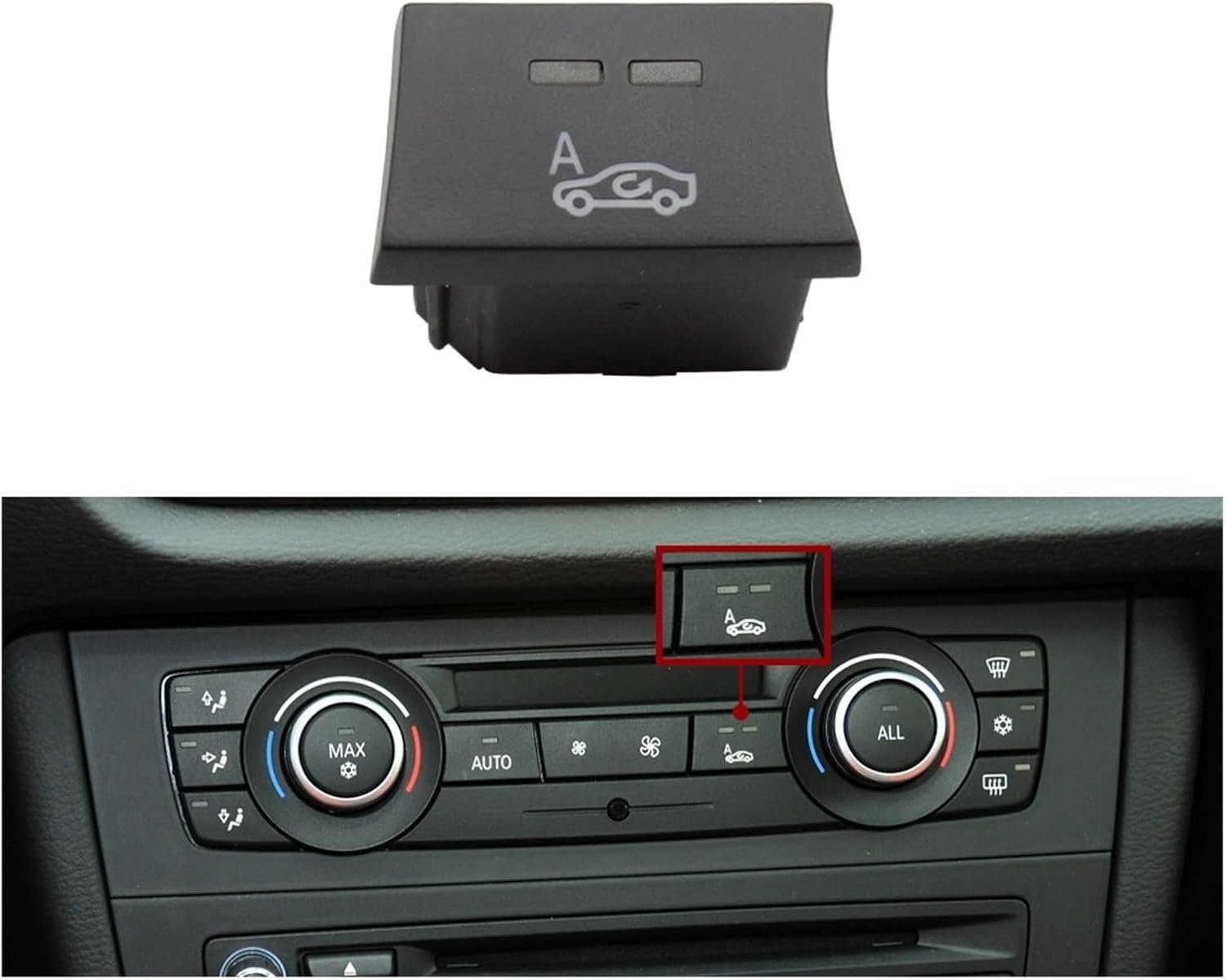 Car Air Conditioning AC Ventilation Adjust Switch Button Compatible1 3 X1 X3 Series E82 E88 E84 E90 E91 E92 E93 F25 64119344143(Button-5)