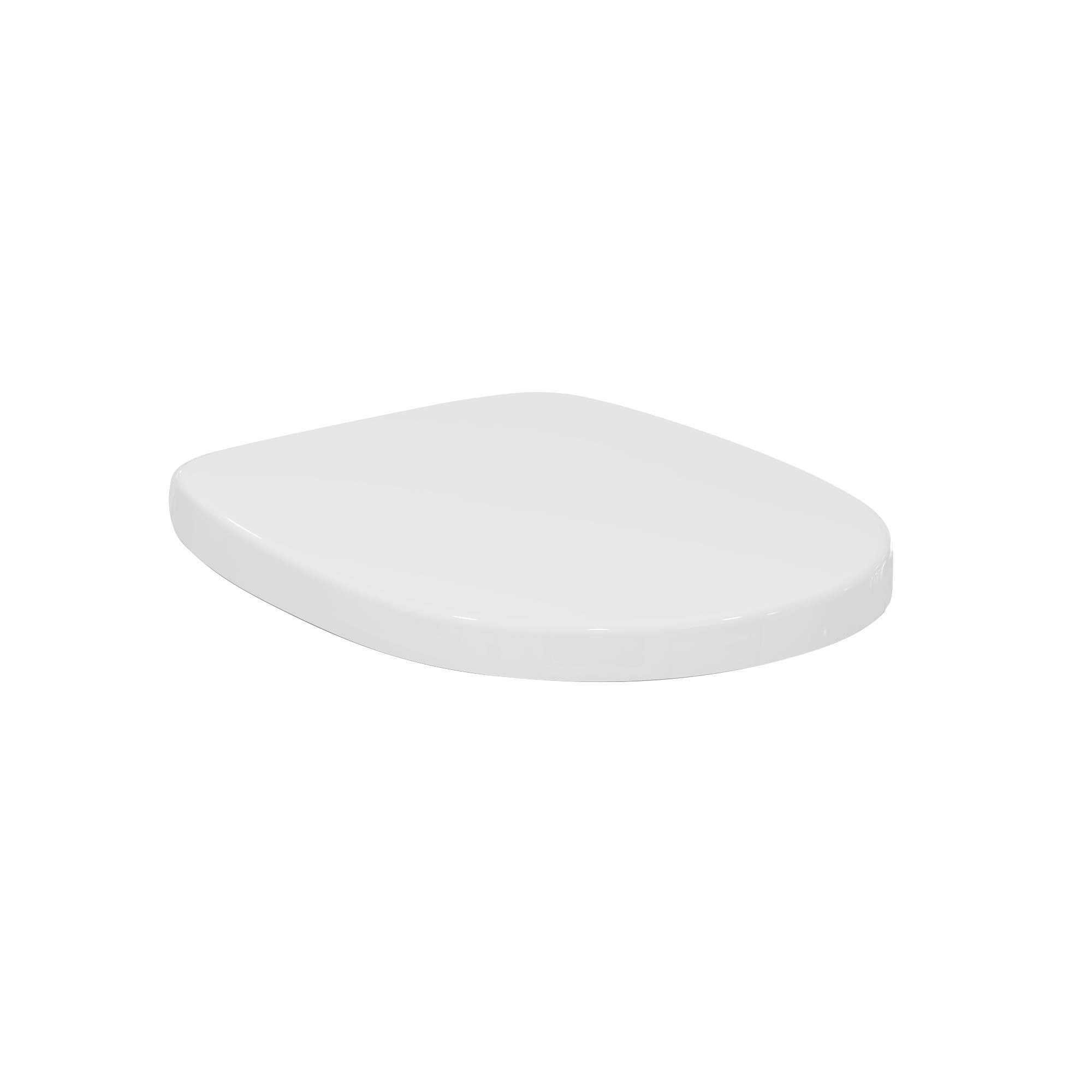 Ideal Standard Concept Freedom asiento WC envolvente redondo Blanco (Alpin) | Asiento de inodoro con bisagras de acero inoxidable robustas, E822501