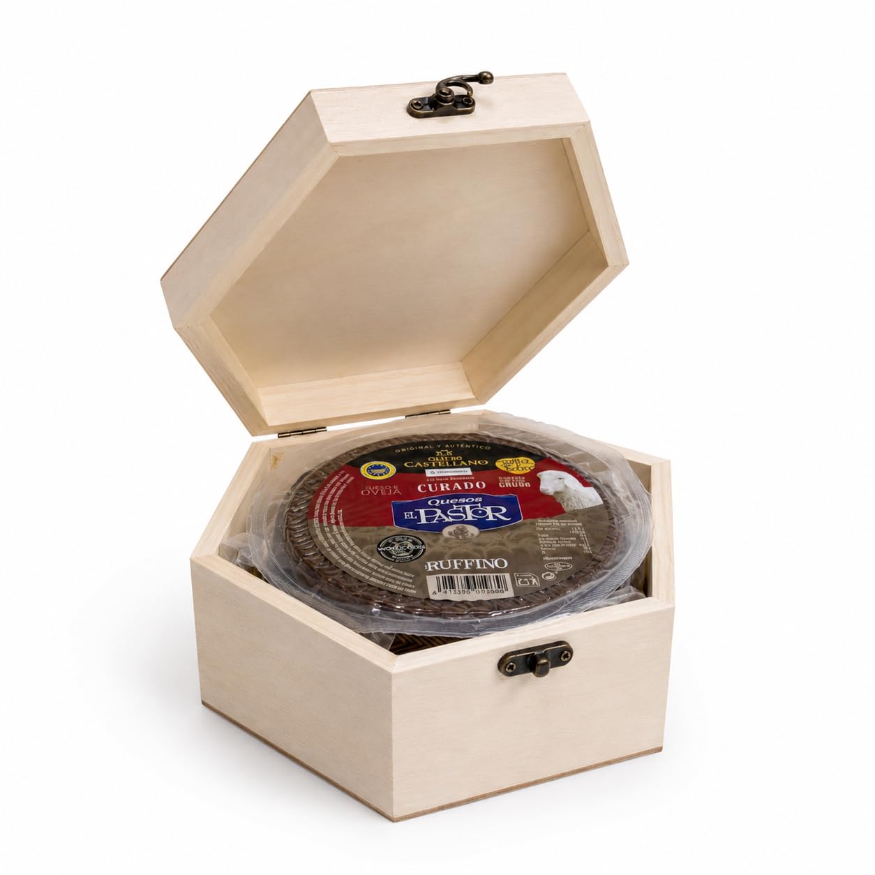 Latarce | Joyero Sorpresa: el Regalo Gourmet Original con Queso de Oveja Curado de Zamora (Leche Cruda, 1kg) en Estuche de Madera | Ideal Cumpleaños, Aniversario, Navidad y Empresa