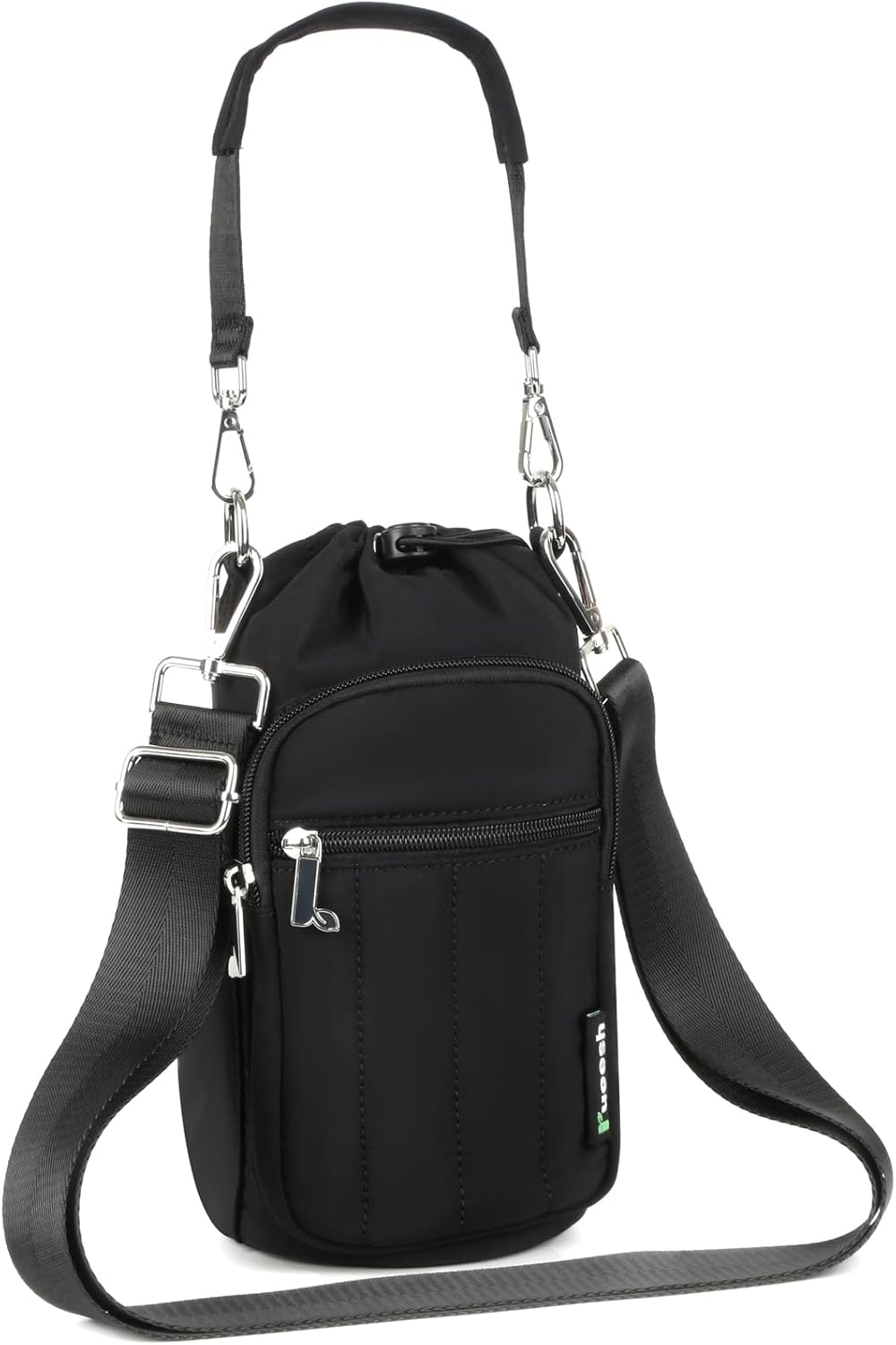 Rueesh Water Bottle Holder Bag with Adjustable Strap, Insulated Bottle Carrier Bag RFID Crossbody Sling Bag for Gym Walking - Image 7