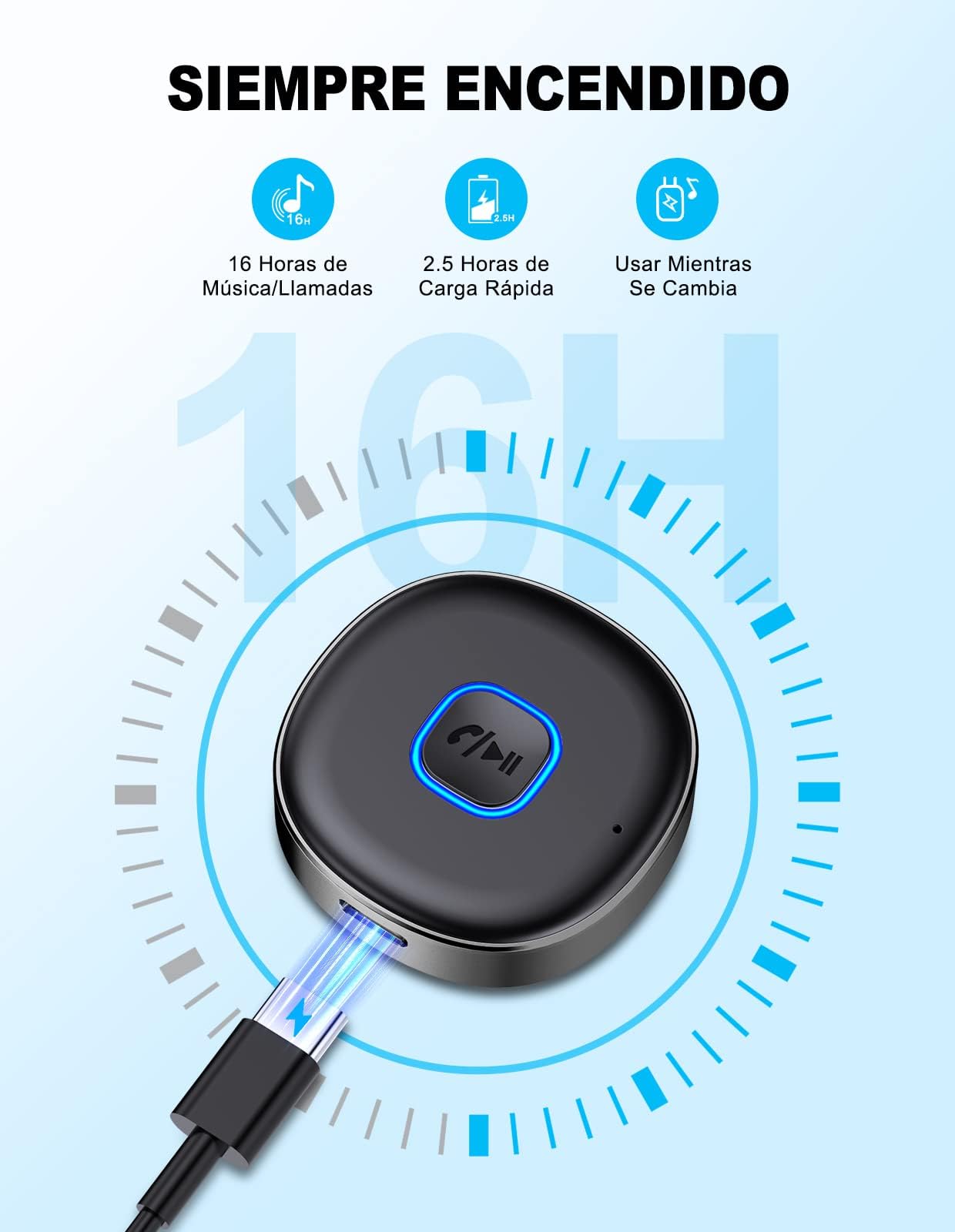 Samochodowy adapter AUX Bluetooth, mini odbiornik Bluetooth 5.0 zdjęcie 7