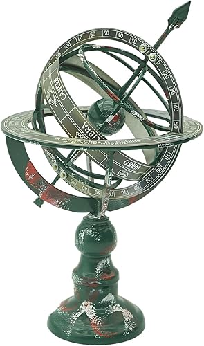 Globo del mundo, mapa moderno en color antiguo, educativogeográfico, escritorio moderno de esfera del mundo armilar, globo para escuela, hogar y