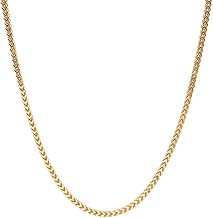 PORI JEWELERS Sterling Silver Italian 2.5mm, 3.5mm, 4.5mm Franco Square Box Link - Made in Italy - Available in Gold Color - Lengths 16"-30"