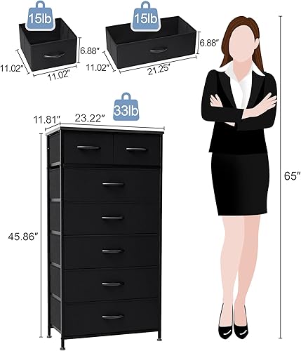 Miniatura 3 de Crestlive Products Vertical Dresser Storage Tower - Sturdy Steel Frame, Wood Top, Easy Pull Fabric Bins, Handles - Organizer Unit for Bedroom,