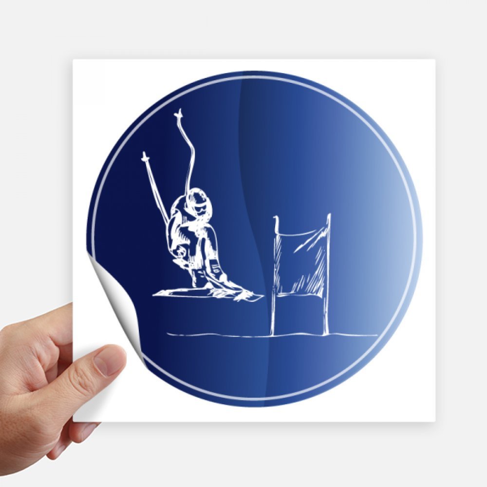Sticker ski multicolore DIYthinker haute adhérence pour personnaliser ordinateur et motobike x4