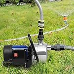 Hurbo Portable Stainless Steel Lawn Sprinkling Pump Water Pump Shallow Well Pump for Garden Irrigation and Pressure…