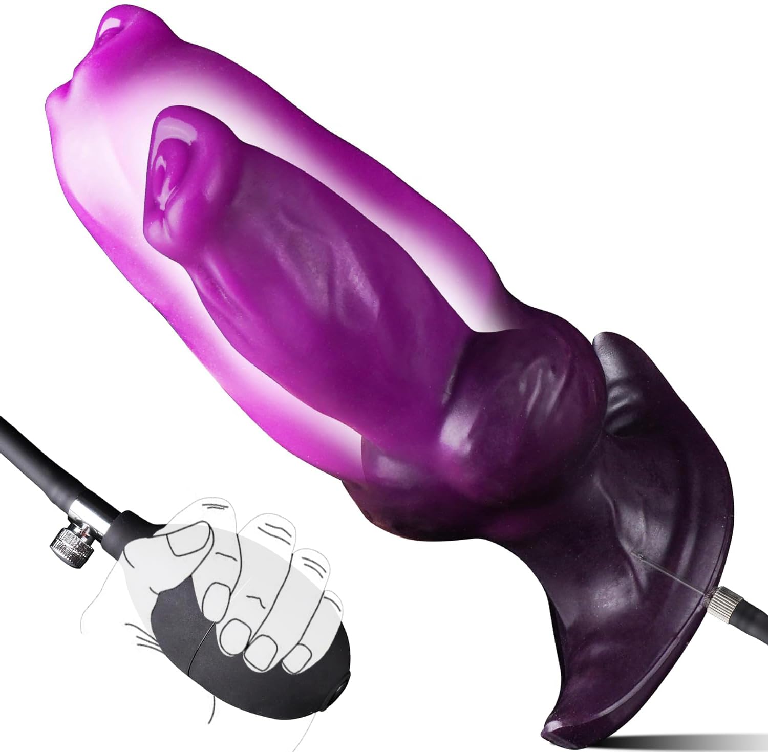 Large Butt Plug Inflatable Anal Plug Anal Sex Toys, Huge Anal Dildo  Silicone Wearable Buttplug with