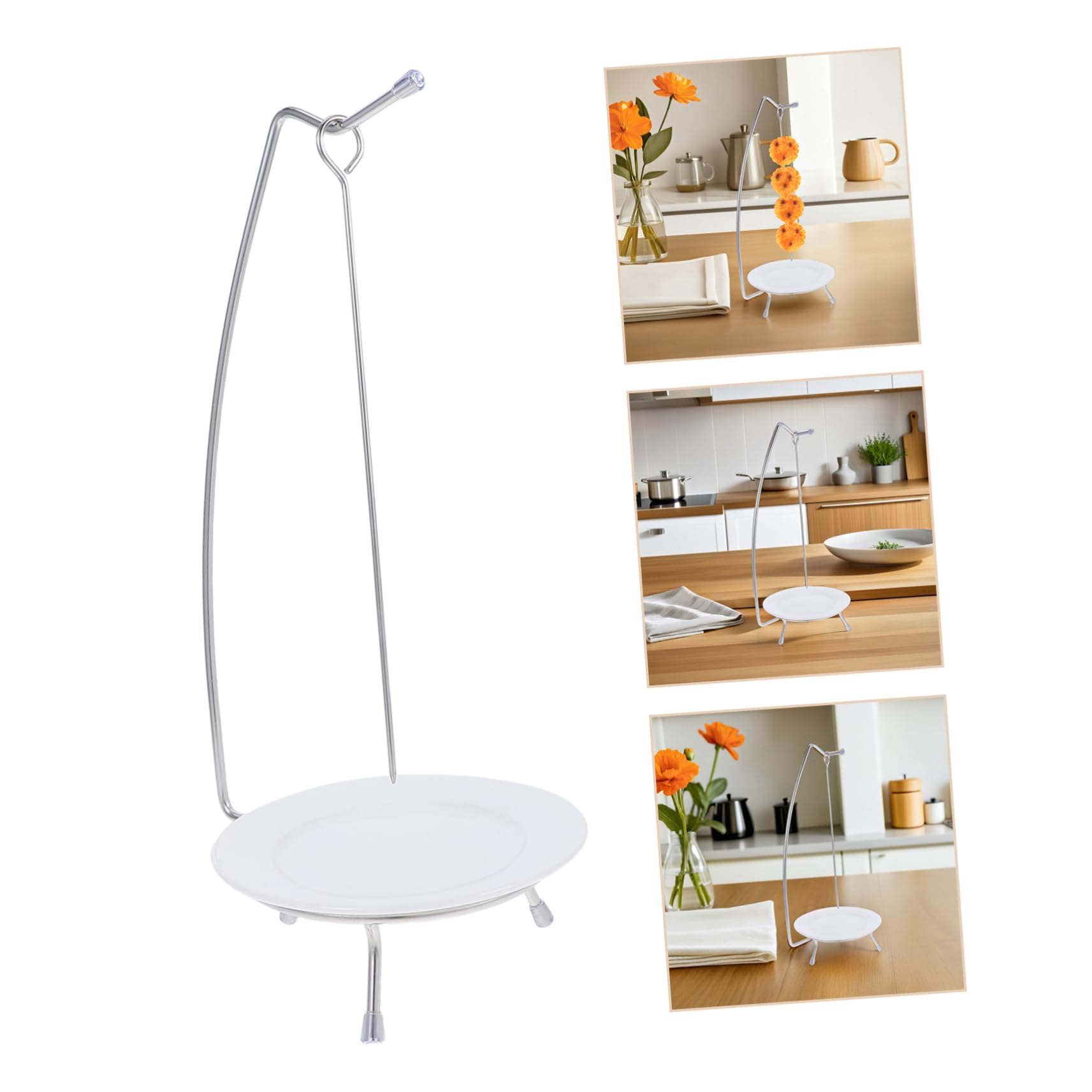 Mikinona Spiedini Acciaio Per Barbecue Con Supporto Riutilizzabili Per Carne Verdure e Arrosti Per Grigliate Indoor e Outdoor Resistente e Sicuro Per Feste All Aperto