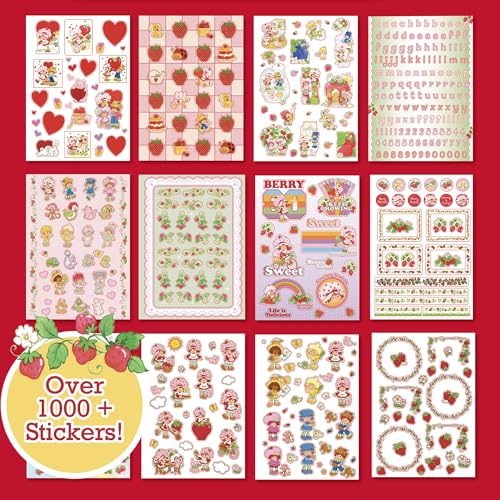 image for Horizon Group USA Strawberry Shortcake 1,000+ Sticker Book, Cute Stick