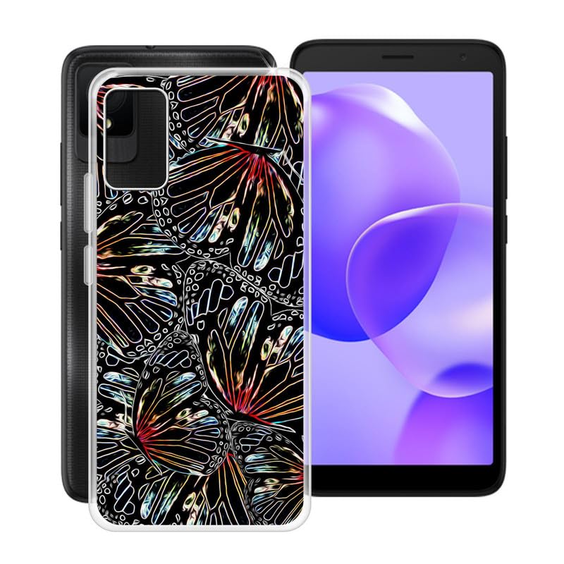HGJTFANY Custodia + Vetro Temperato per TCL 502 (6.00), Ultra Sottile