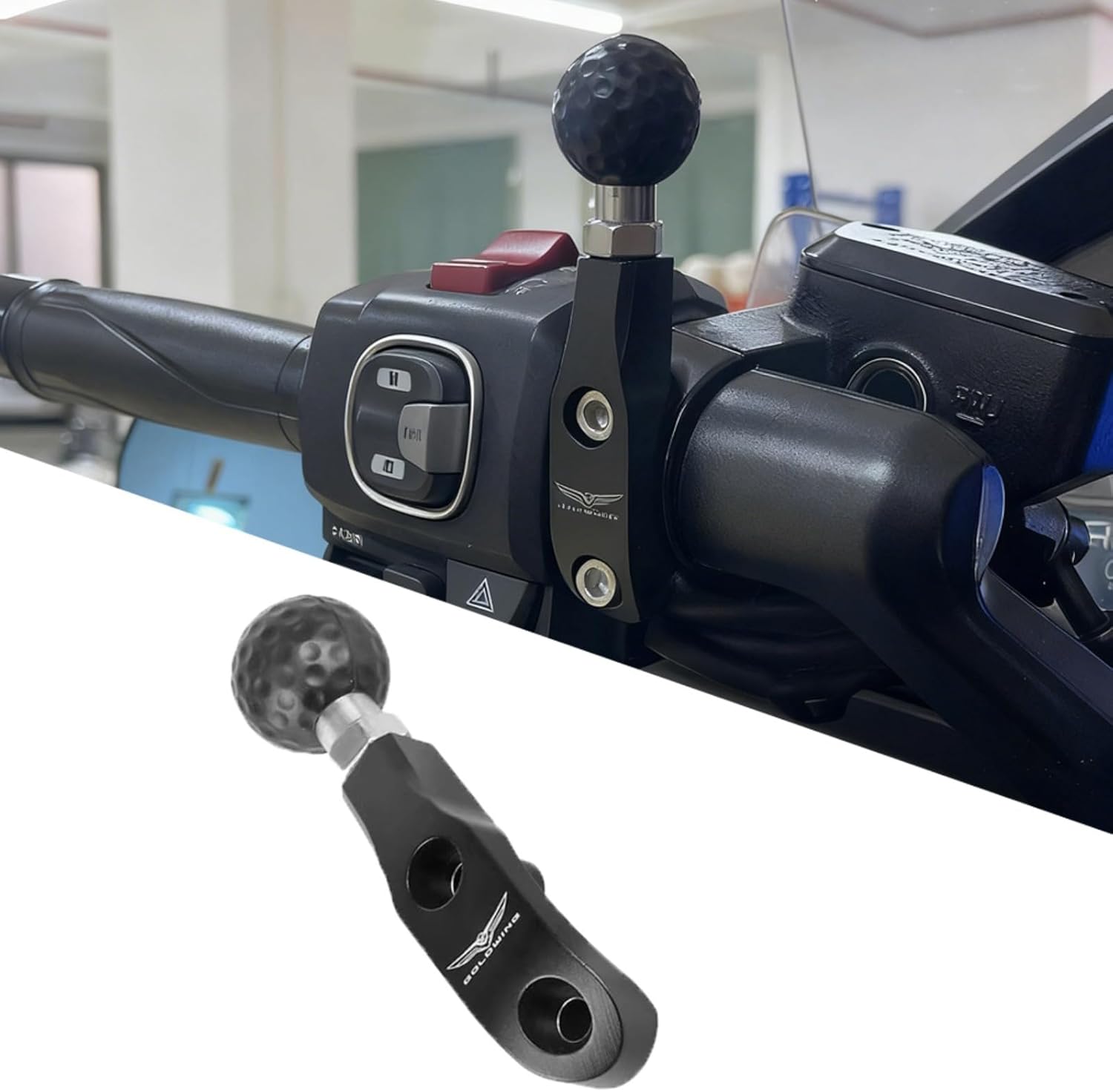 for GL1800 GL 1800 gl1800 2018-2024 2025 Motorcycle CNC Aluminum Alloy Ball Head Navigation Bracket Electrical Device Mounts