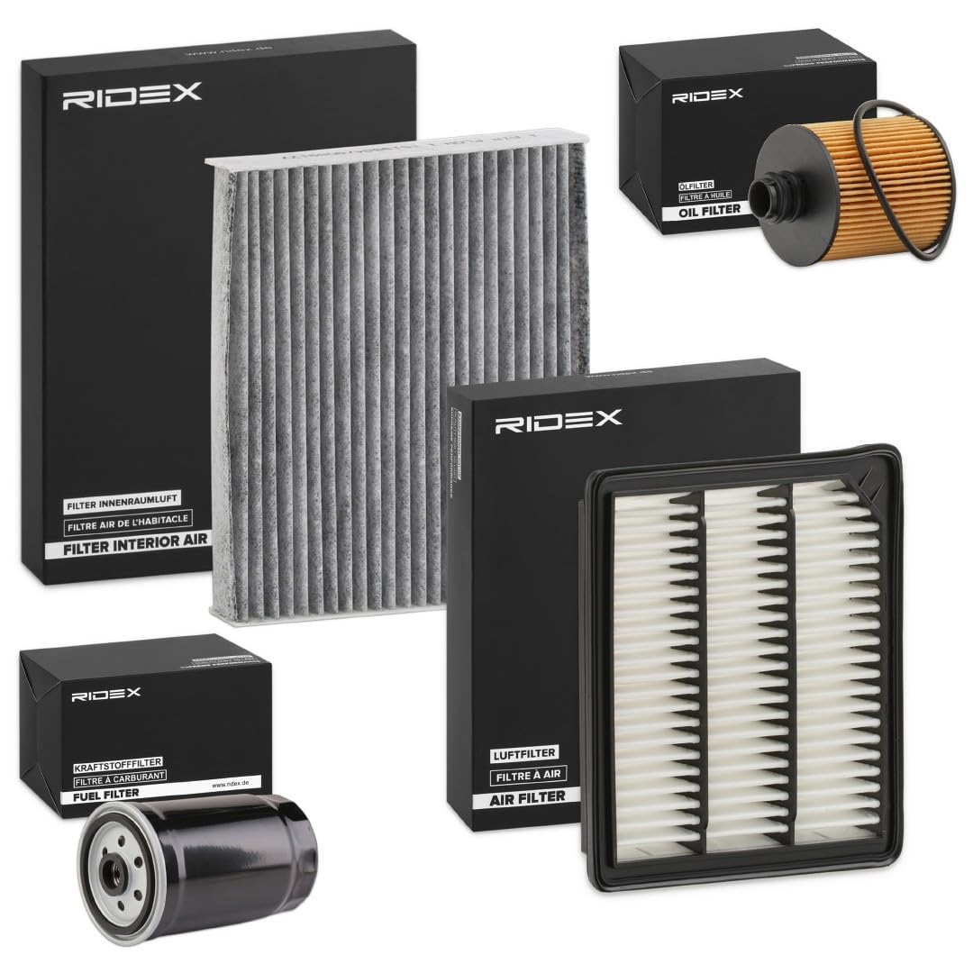RIDEX 4055F29132 Kit de filtros con filtro de aire sin tornillo purga aceite Compatible con FIAT Freemont 345 Gasóleo