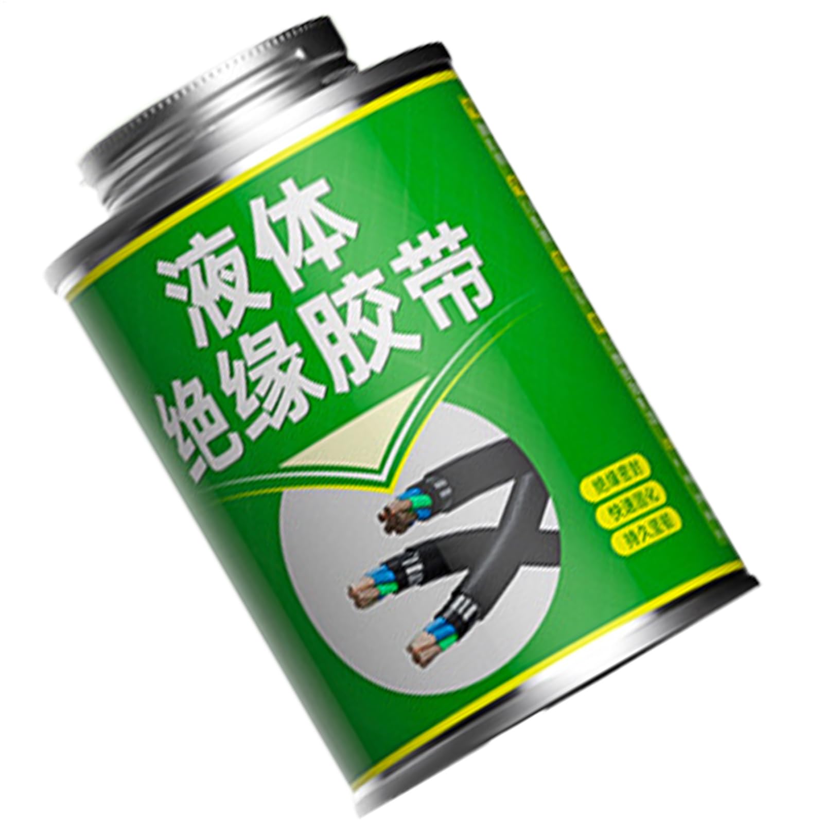Liquid Electrical Tape - Waterproof Insulation Sealant, Flexible Rubber Coating | Electrical Wire Repair, Stable Electrical Safety and Stable Electrical Safety Ears, Leak Cracks, Black Liquid for — image 1