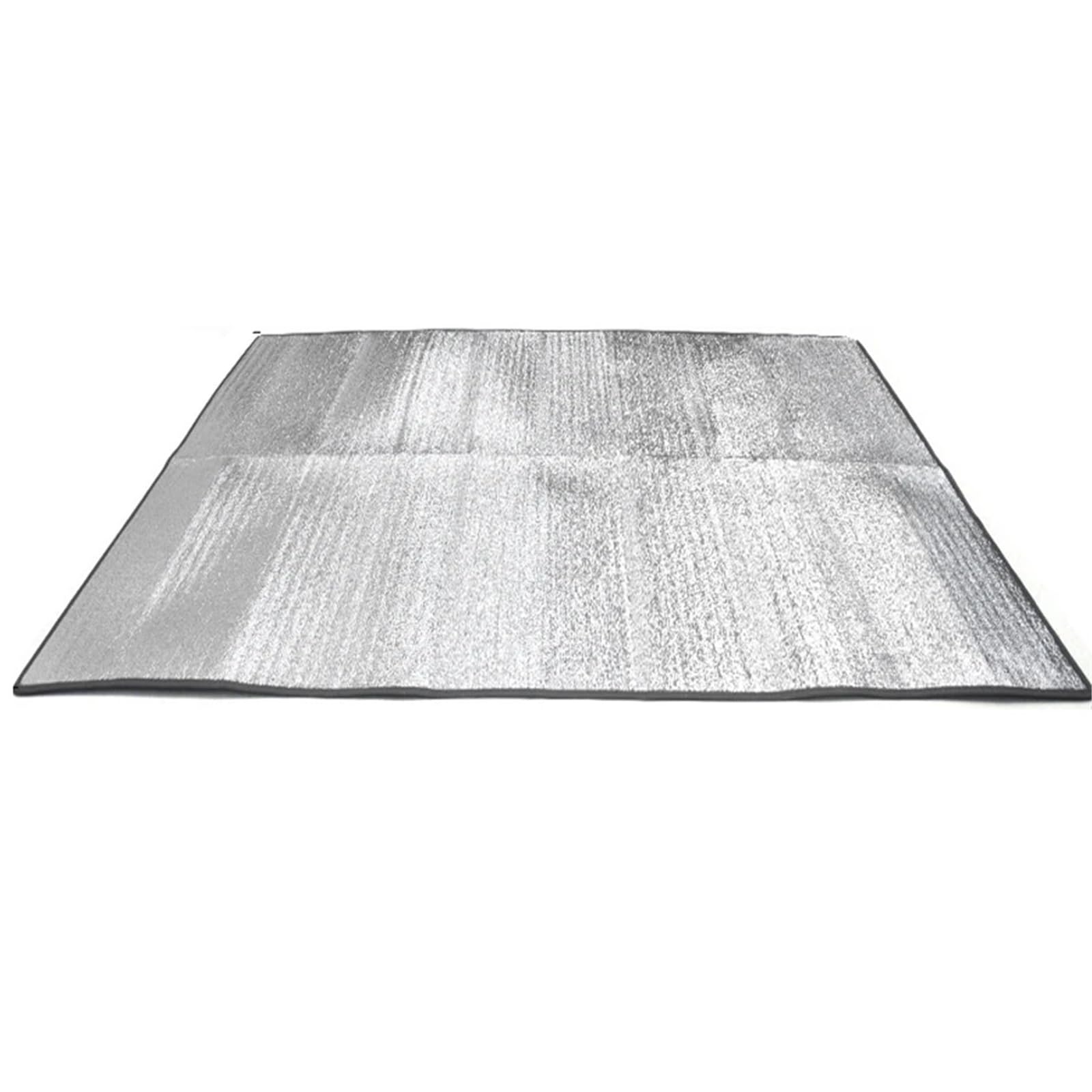 Mata z folii aluminiowej, Dwustronna mata kempingowa z folii aluminiowej. Podkładka pianki izolacyjnej