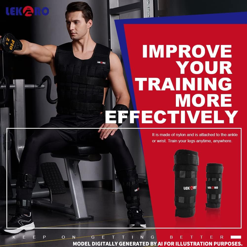Pesas de brazo de muñeca, pesas de muñeca ajustables, pesas de tobillo extraíbles para hombres y mujeres, para fitness, caminar, trotar, entrenamiento, correr, 1 par, paquete de 2