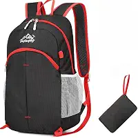 Mochila Dobrável 20L, Resistente à Água e Rasgos, Compacta para Trilhas e Viagens – Daypack Minimalista Preta
