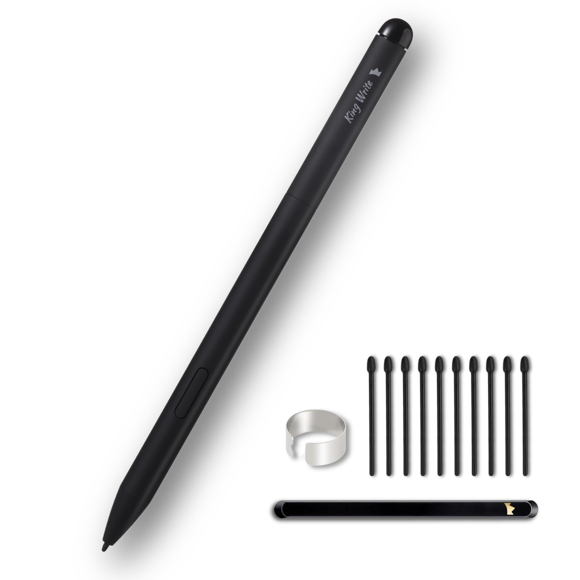 MR05 EMR Stylus for Remarkable 2 Pen/Kindle Scribe Pen Digital Eraser, 4096 Pressure Sensitivity, Palm Rejection, Digital Pen for EMR Devices/Tablet-Black