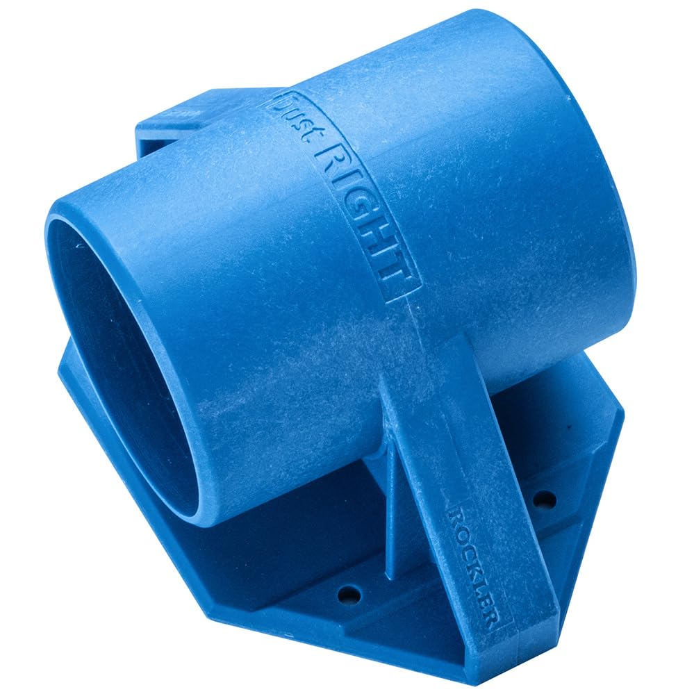 Dust Right 2-½” Mounting Dust Port - Durable Hose to Hose Connector - Secure Table Saw Vacuum Adapter for Quick Connection - Wall or Bench Mount Shop
