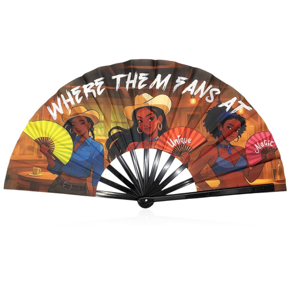 Lknbif Brown Clacking Fans For Line Dancing, Popping Folding Hand Fan For Line Dancing Performance Cosplay Dancer Parties Festivals Rave Home Foldable Handheld Accessories Decoration 33 Cm