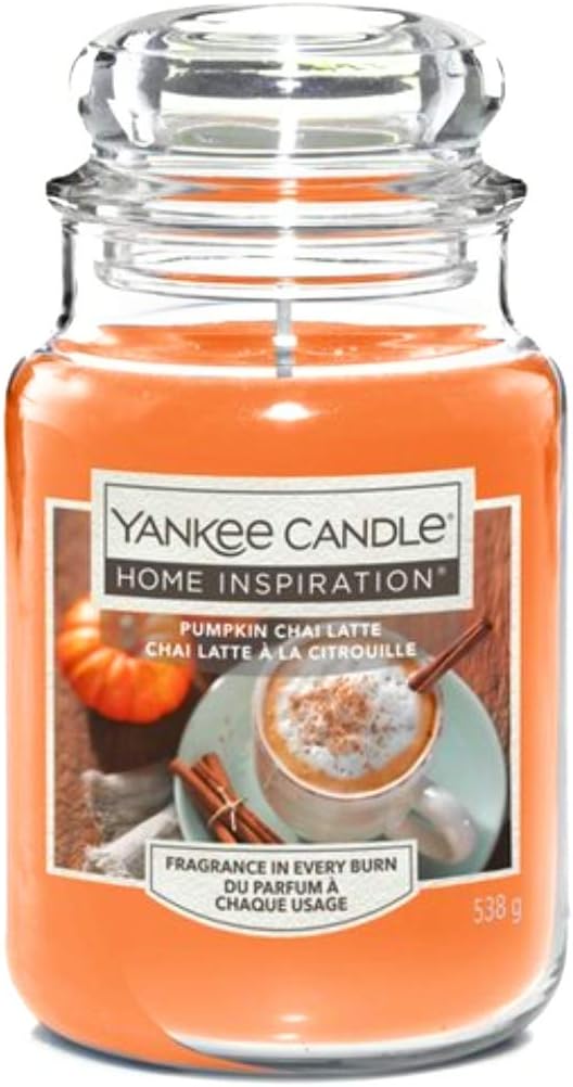 Yankee Candle pumpkin chai latte large jar candle