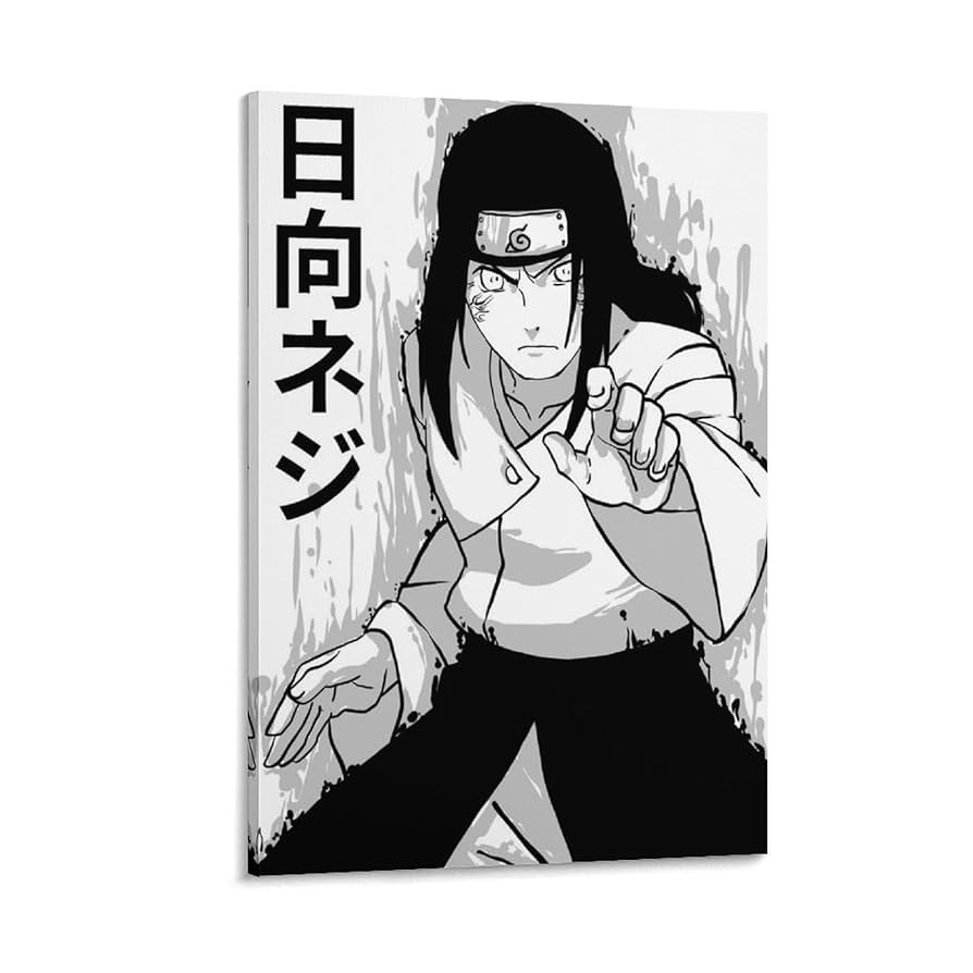 日向ネジ　ポスター NARUTO-ナルト- 疾風伝 - 描き下ろしイラスト 日向ネジ 番傘和装