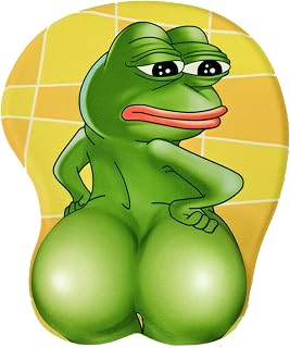 3D Cartoon Mouse Pads Soft Silicone Wrist Rest Frog Mousepads Gel Mouse Pad Gel Mouse Pad with Wrist Support (Male)