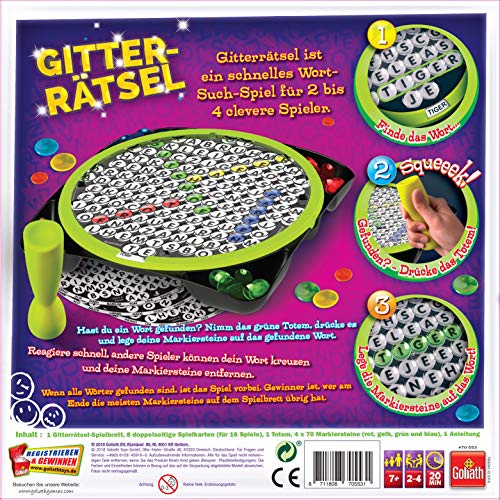 Goliath Toys 70533 Grid Puzzle Multi-Coloured: Board Game - Puzzle Game - 2-4 Players - Ages 6+, Multicoloured - Image 2