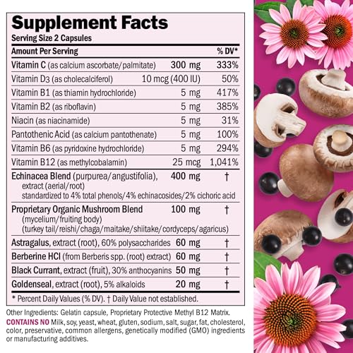 Andrew-Lessman-Immune-Factors-360-Capsules--Echinacea-Goldenseal-Vitamin-C-Astragalus-Berberine-Mushroom-Blend-Black-Currant-Supports-and-Promotes-Immune-System-and-Natural-Defenses