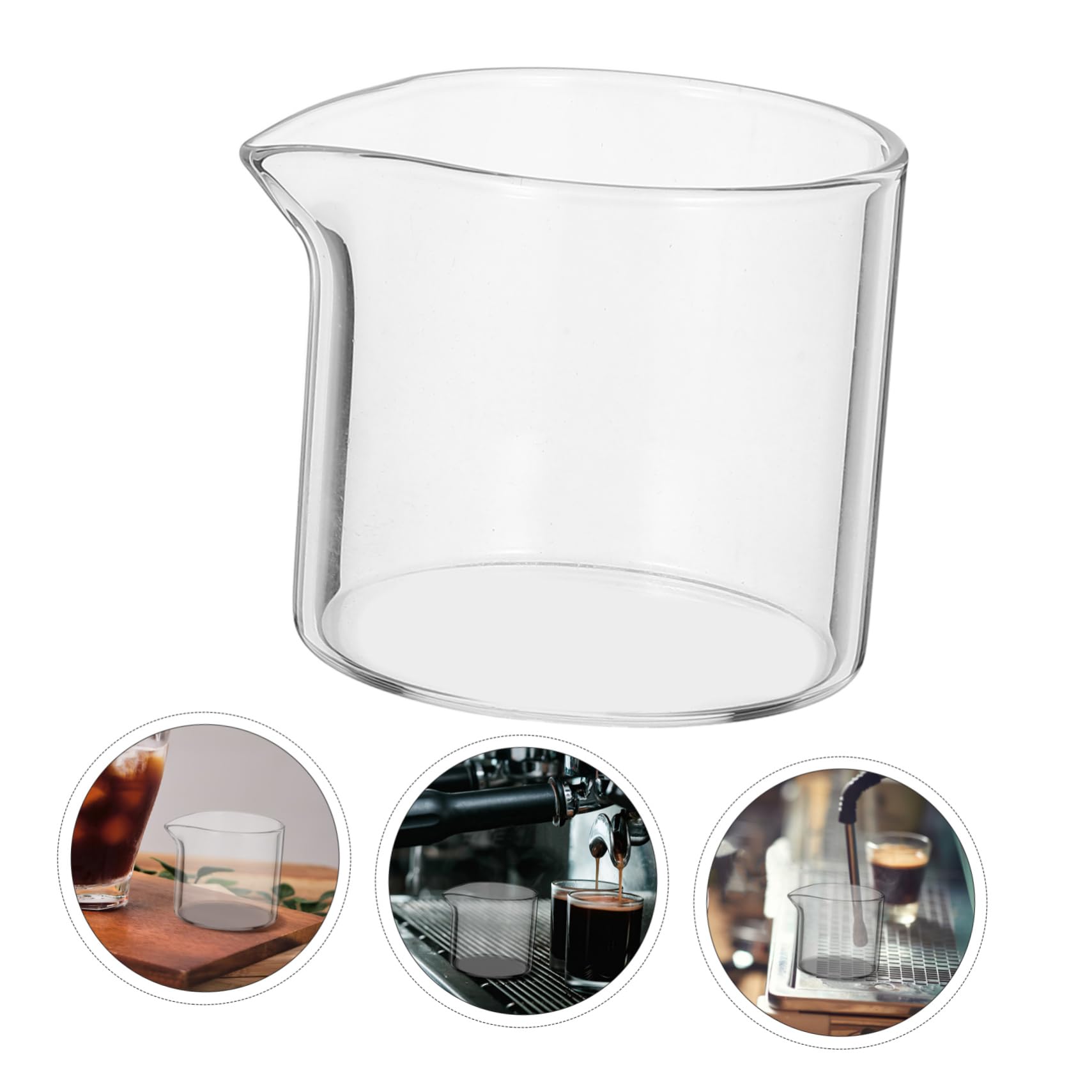 BESTonZON 4 piccole caraffa per il latte in, 110 ml, per il latte, in, per il caffè, per salse, per il latte, per il cappuccino