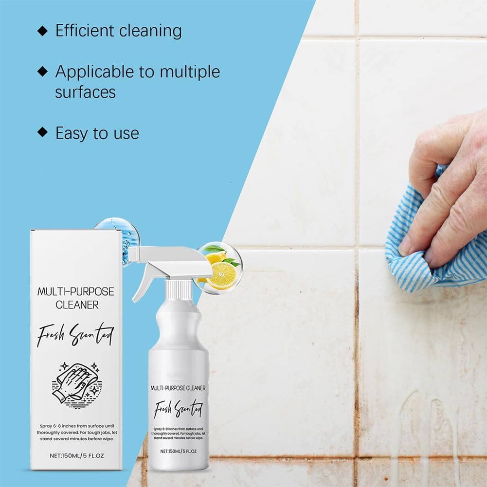 2Pcs R&W Multi Purpose Cleaner,Brazilian Waves Multi Purpose Cleaner,All-purpose Rinse-free Cleaning Spray for Cleaning Bathrooms,Floors,Kitchens