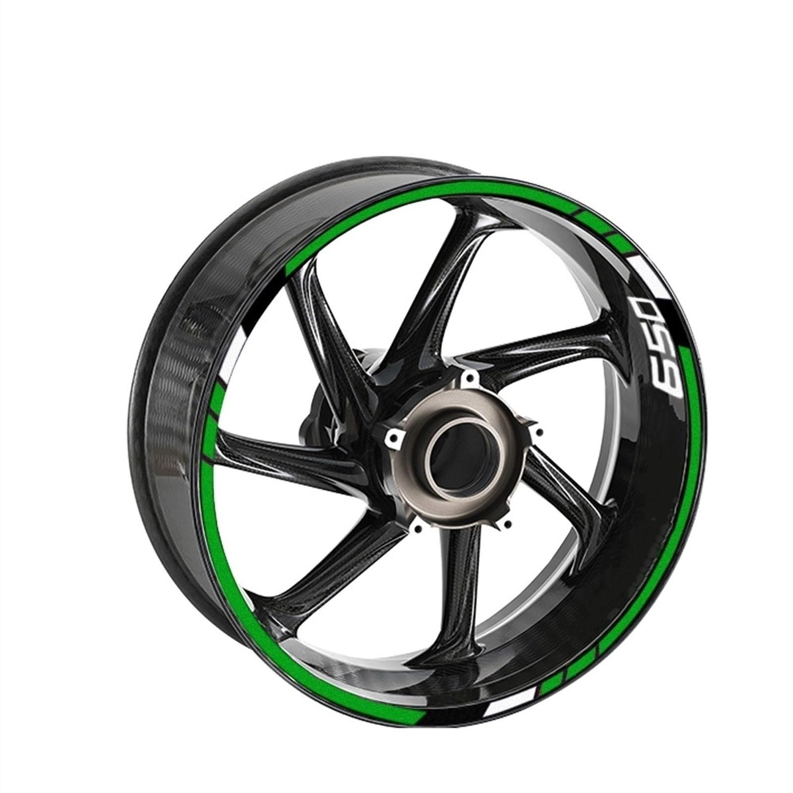 Motorcycle Wheel Stickers Reflective Decals Rims for Kawasaki for Versys 650(Color10)