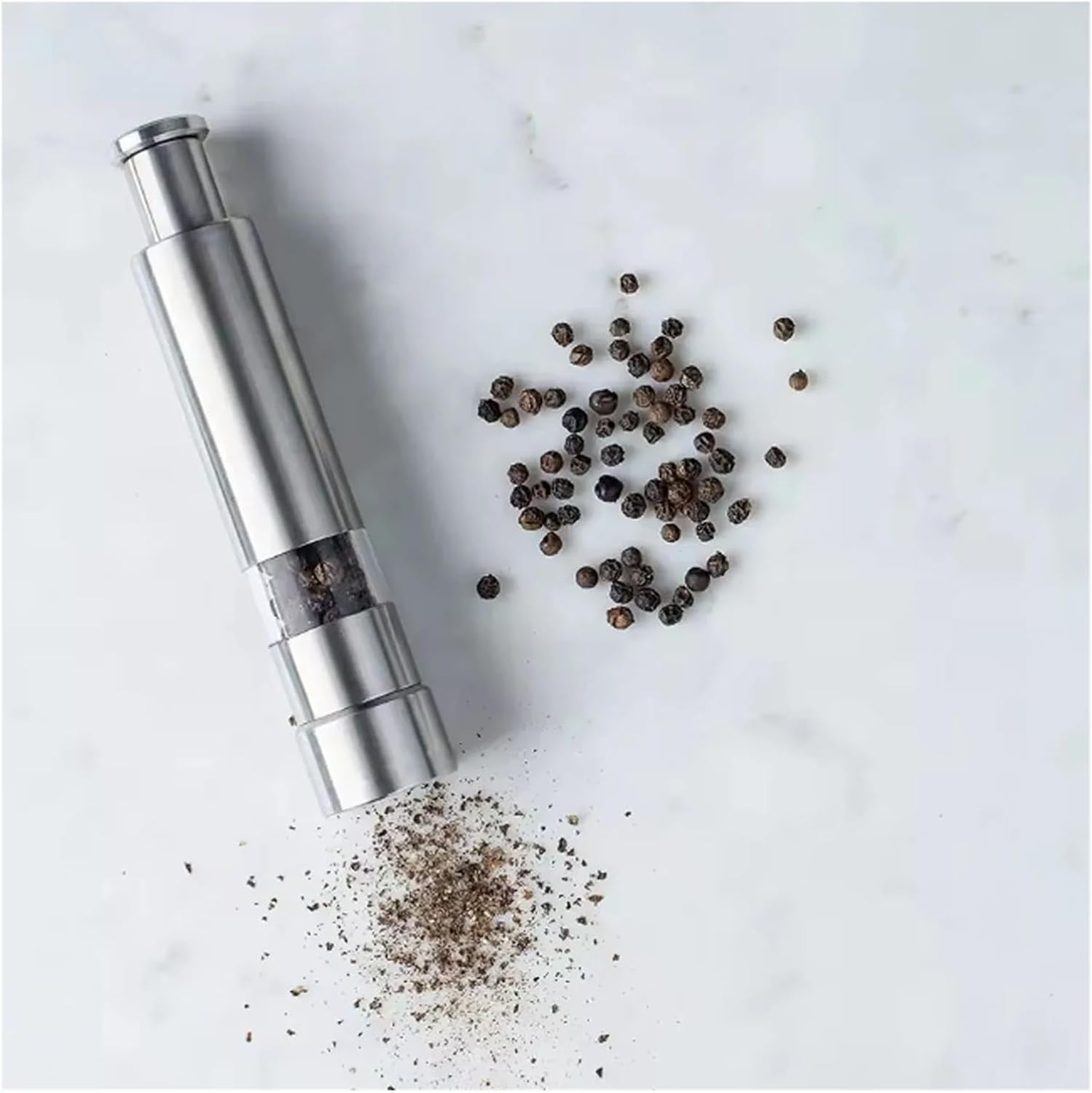 1pc-Thumb Pepper Grinder Stainless Steel Salt Grinder Pepper Single Hand Manual Salt and Pepper Grinder Set
