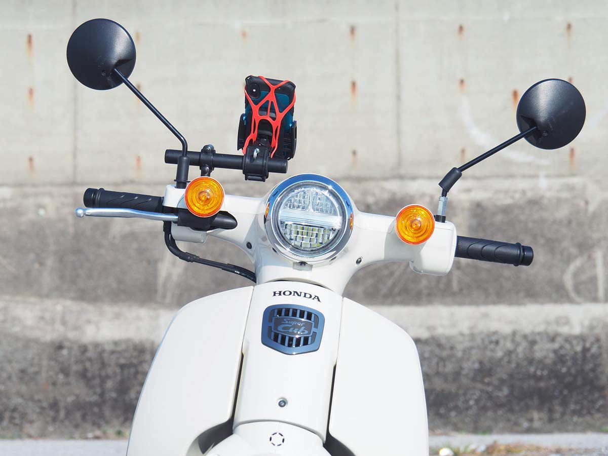 ホンダ　スーパーカブ１１０　２０１８年式　ＪＡ４４　フロントスクリーン　リアボックス　スマホホルダ Amazon | ワールドウォーク スーパーカブ110(2018~)用スマートフォン