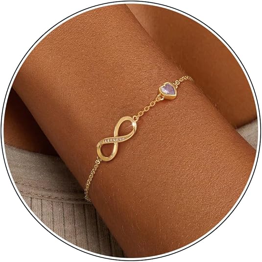 ZHESHY Infinity Birthstone Bracelets