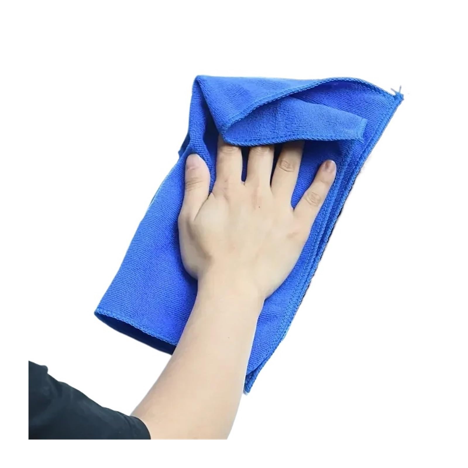 200pcs Microfiber Towels Car Wash Drying Cloth Blue Car Care Detailing Cleaning Polishing Duster Home Kitchen Washing Rags — view 3