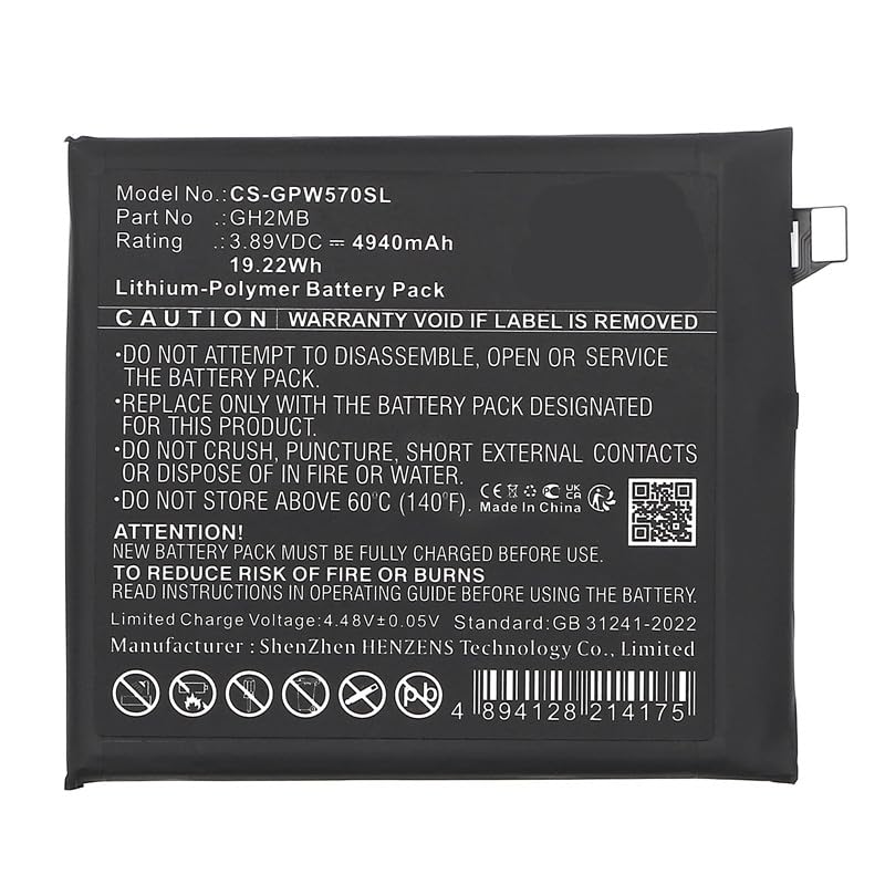 【バッテリー94%】Google Pixel 9 Pro XL Amazon.com: FYIOGXG Battery for GQ57S, GZC4K, Pixel 9 Pro XL PN