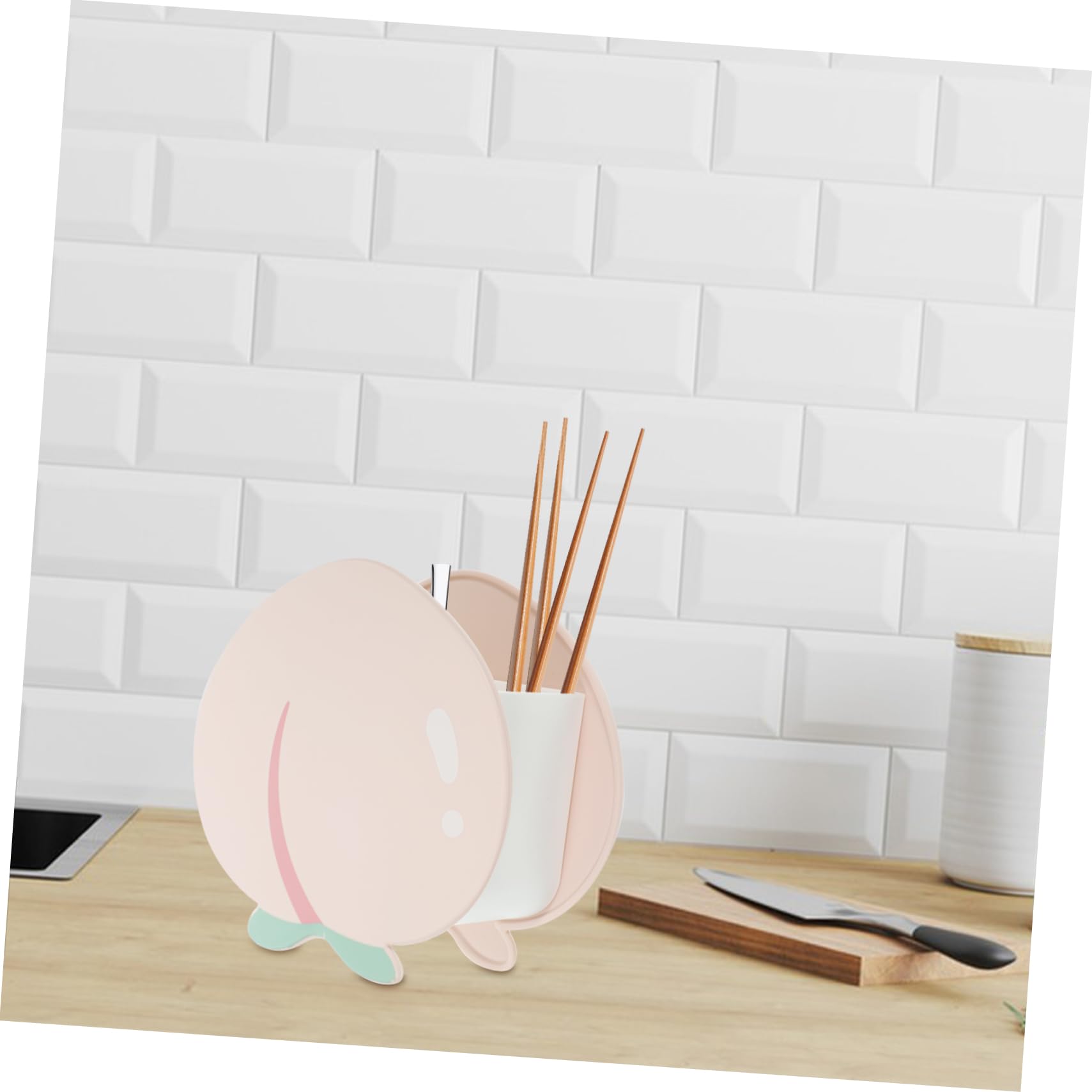 HOLIDYOYO Chopstick Holders Hand Cutlery Holder Small Party Organizer Large Countertop Silverware Holder Utensil Kitchen Organiser Dishwasher Storage Tray Chopsticks Cooking Decor Pink