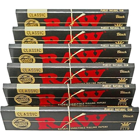 RAW Classic Black King Size Rolling Papers Cover
