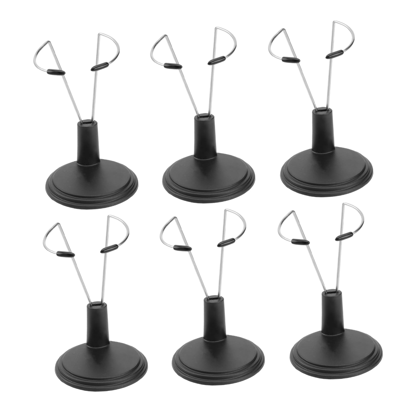 ORFOFE 3sets 15cm Doll Storage Rack Fashion Doll Stand Portable Display Sturdy PVC Toy Model Bracket Home Store Decor 6pcs*3