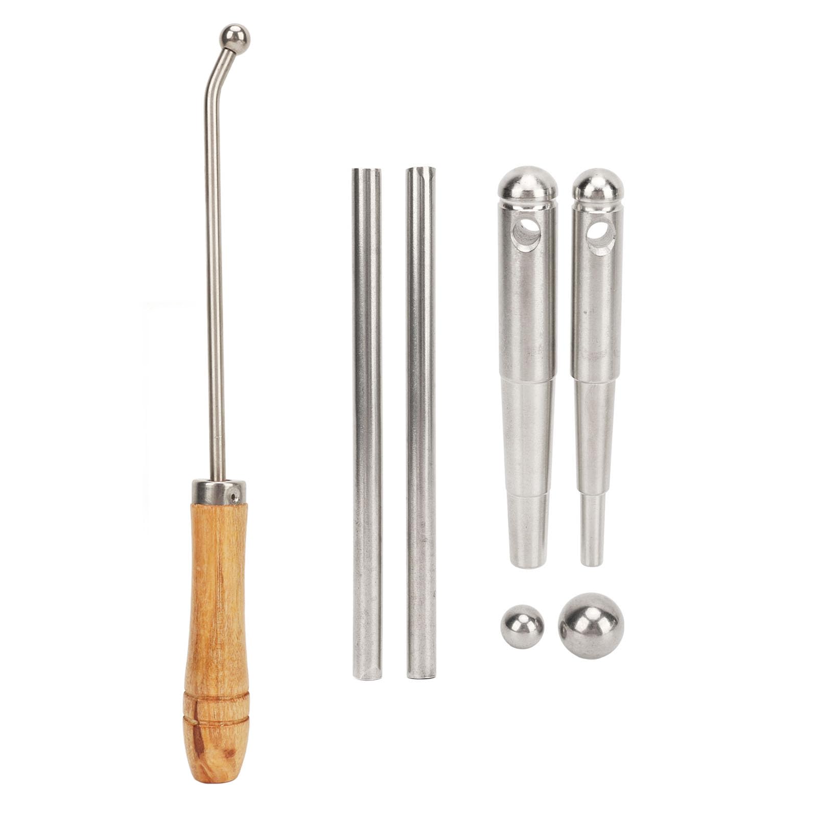 Trompetenreparaturwerkzeug, Metallkugelkopf, Holzgriff, Halspflege, Instrumentenzubeh?r f¨¹r Trompete, Waldhorn, Posaune, Musiksch¨¹ler, Profimusiker, Instrumentenpflege