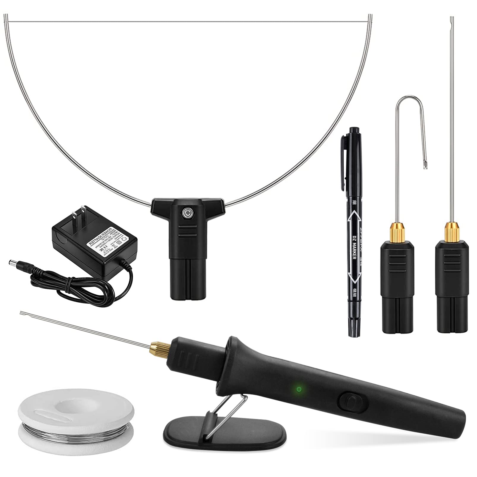 Hot Wire Foam Cutter kit - Versatile Hot Wire Foam Cutter with Rotational Handle to be used as a Hot Knife Foam Cutter and Eternal Styrofoam Cutter