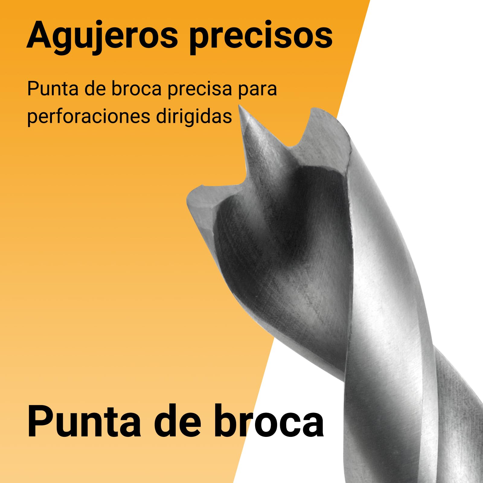 Brocas para Madera HSS-G, 25 Piezas juego broca madera, 1-13 mm Broca para Madera Pasos de 0,5 mm