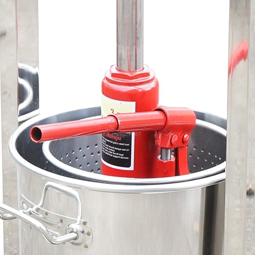 Miniatura 7 de Prensa de frutas de 12 litros, nueva versión más grande de acero inoxidable 304, trituradora de frutas para sidra, vino, uva, prensa de manzana,